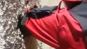 Bacanın içine düşen yavru kedi kurtarıldı