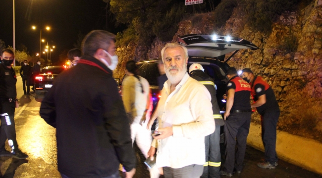 Eski Milletvekili Süleyman Bölünmez yanan araçtan canını zor kurtardı