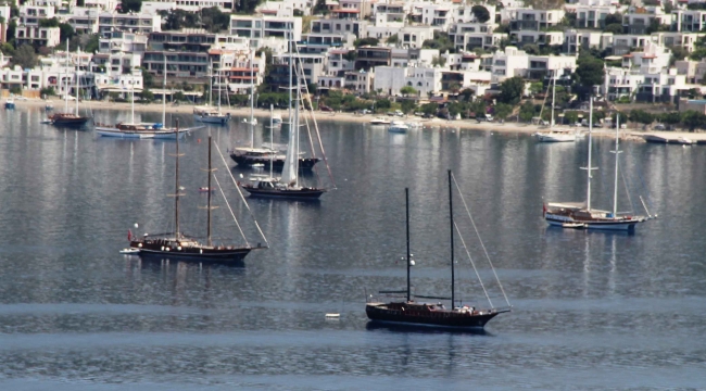 Lüks yatlar Bodrum’u mesken tuttu