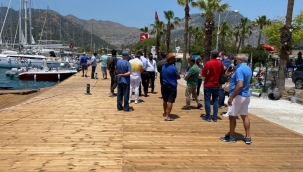 Göcek'i kirleten Muçev İskelesi'nde