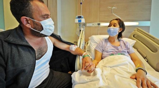 'Tatile gidiyoruz' diyerek hastaneye getirdiği eşine böbreğini verdi