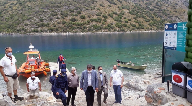 Vali Tavlı, turizm sezonu öncesi Fethiye'de incelemelerde bulundu