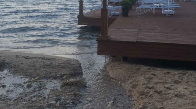 Bodrum’da kuruyan dereden akan su merak konusu oldu