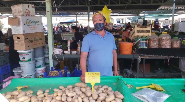 Datça’da patates üreticisi dertli