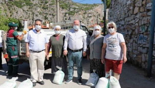 Dünya çevre gününde 30 ton kireç dağıtıldı