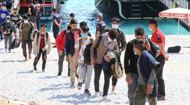Fethiye’de 97 kaçak göçmen yakalandı