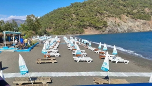 İnlice Plajı koronavirüs önlemleri ile açıldı