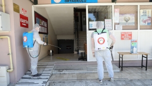 LGS Öncesi okulların dezenfeksiyonları yapıldı