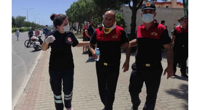 Menteşe'de itfaiye aracı kazaya karıştı: 5 yaralı