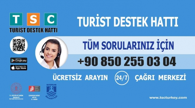 Bodrum'da 'Turist Destek Hattı' hizmete girdi