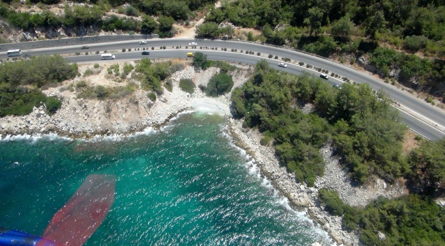 Bayram öncesi trafik havadan denetlendi