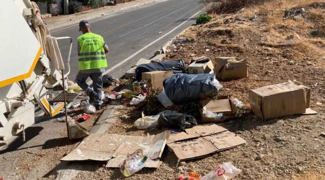 Bir günde onlarca ton atık toplandı