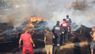 Bodrum’da korkutan yangın