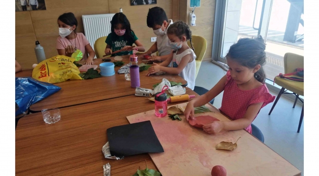 Çocuk sanat atölyelerinde çalışmalar devam ediyor