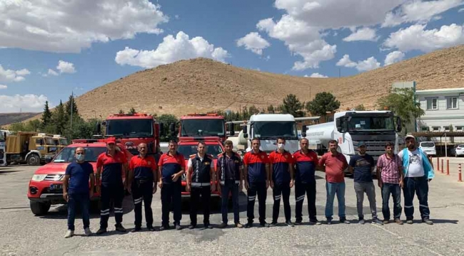 Mardin'den yangına müdahale için Manavgat'a takviye ekip gönderildi