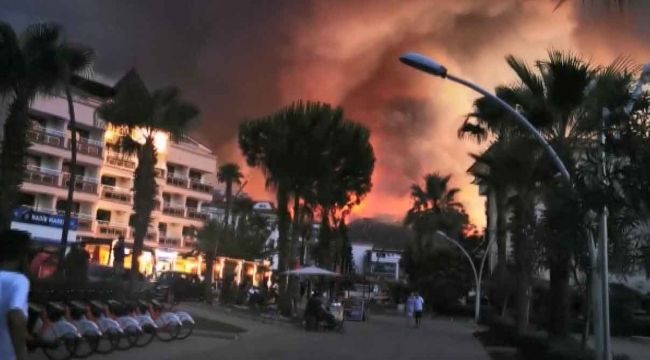 Marmaris'teki yangında bir kişi hayatını kaybetti