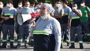 Mopak işçileri eylem yaptı; “Burası oyuncak değil ekmek teknesi”