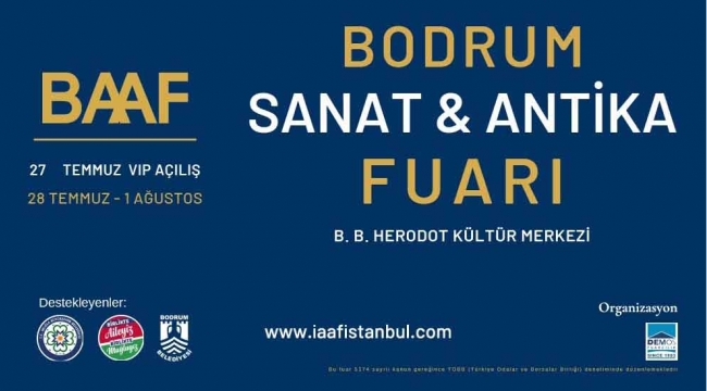Sanat ve antika meraklıları Baaf Bodrum’da buluşuyor