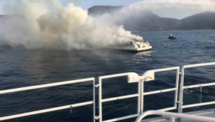 Alev alev yanıp battı