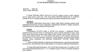 Antalya'da sağlık çalışanlarının yıllık izinleri iptal edildi