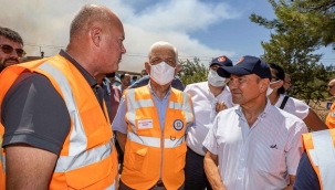 Başkan Soyer’den yangın mağdurlarına ziyaret