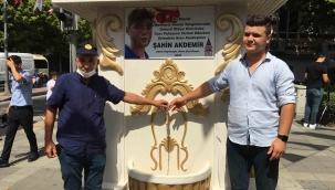 Beyoğlu'nda Şahin Akdemir için hayrat çeşmesi