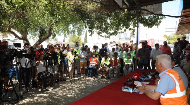 Bodrumda Başkanlar Muğla Yangınlarıyla İlgili Açıklamalarda Bulundular.