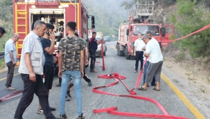 Bozdoğan’daki orman yangını sürüyor