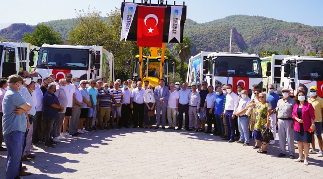 Fethiye Belediyesi araç filosuna 38 adet yeni araç kattı