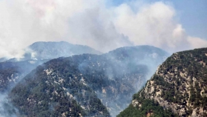 Köyceğiz yangınına 4 uçak ve helikopter müdahale ediyor