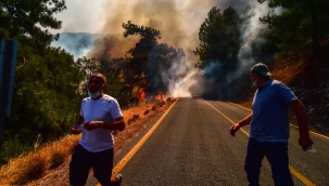 Marmaris’te alevler bir anda yükseldi