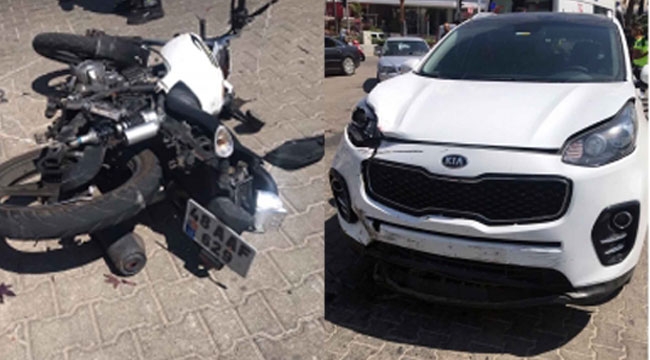 Motosiklet ve otomobilin karıştığı kazada 1 kişi hayatını kaybetti