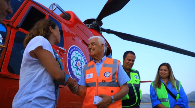 Muğla Büyükşehir Belediyesi, 4.5 Ton Su kapasiteli Helikopteri Muğla’ya Getirdi