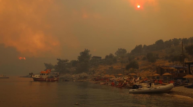 Muğla Büyükşehir Belediyesinin yangınlarla ilgili paylaştığı rapor.