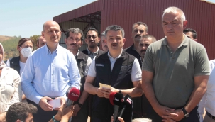 Muğla yangını ile ilgili Bakanlardan ortak açıklama