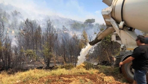 Seydikemer yangını devam ediyor