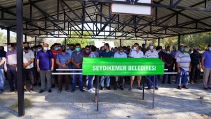 Kazada vefat eden belediye personeli son yolculuğuna uğurlandı