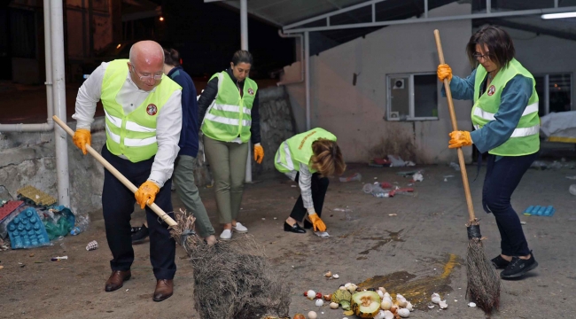 Menteşe’de pazar atıkları gübreye dönüşüyor