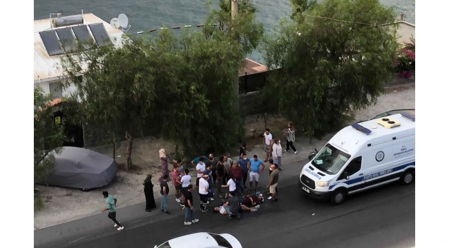Motosiklet yayaya çarptı: 2 yaralı
