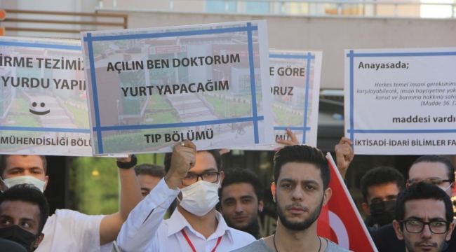 MUĞLA’DA ÜNİVERSİTE ÖĞRENCİLERİNDEN BARINMA EYLEMİ