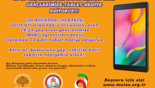 MUTSO ikinci doz aşısını yaptıran 18-25 yaş gençlere tablet hediye ediyor