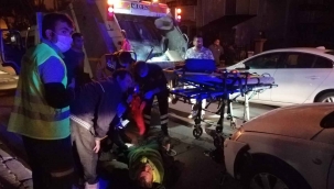Alkollü sürücü çöp kamyonuna arkadan çarptı, temizlik işçisi yaralandı