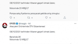 Benzin ve motorine büyük zam