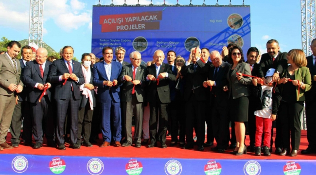 CHP Genel Başkanı Kılıçdaroğlu Muğla’da açılış ve temel atma törenine katıldı