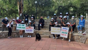 Datça’da öğrenciler sağlık için yürüdü