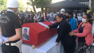 Kalp krizi sonucu hayatını kaybeden polis memuru için tören düzenlendi