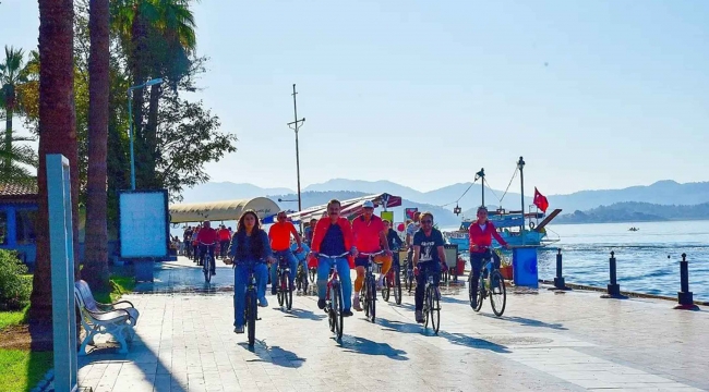 Köyceğiz’de pedallar ‘Doğa ve Sağlık’ için çevrildi