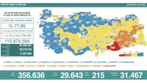 Son 24 saatte korona virüsten 215 kişi hayatını kaybetti