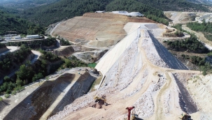 Yatağan Girme Barajı inşaatı yükseliyor