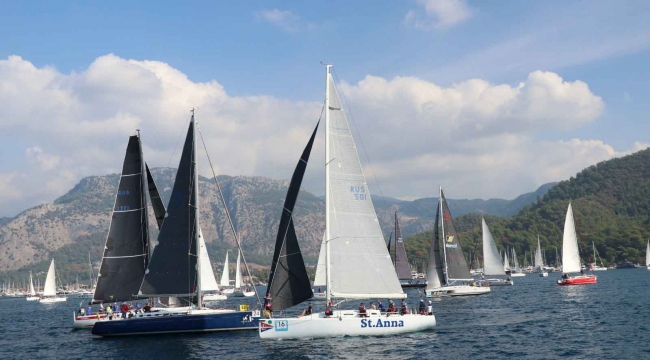 Göcek’te yelkenli yatların mücadelesi başladı